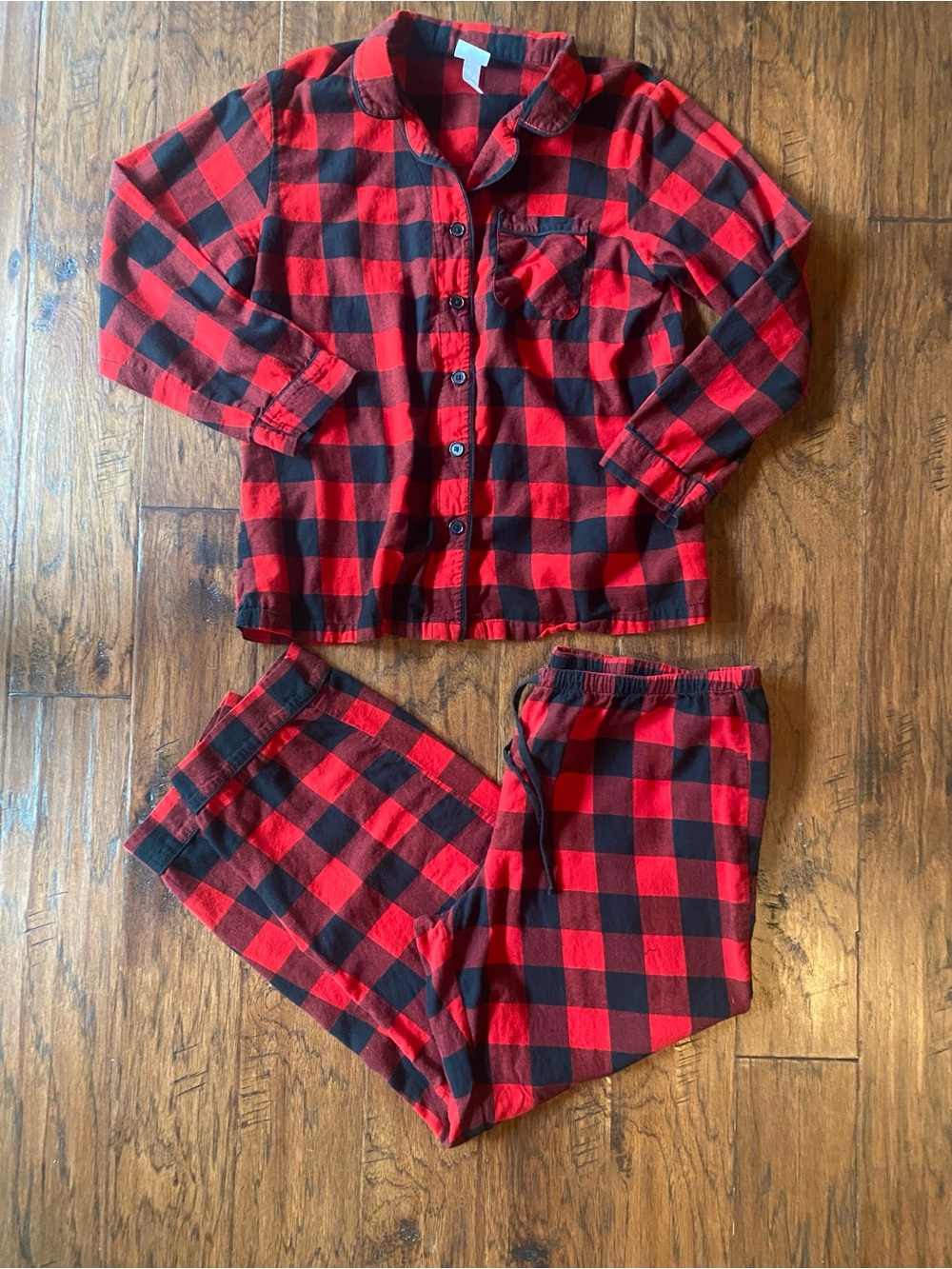 Wondershop Red and Black Buffalo Plaid Kids Pajama Set